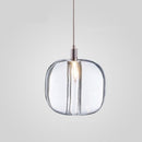 Suspension moderne LED forme de glaçon en cristal coloré Lua