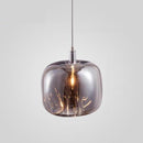 Suspension moderne LED forme de glaçon en cristal coloré Lua