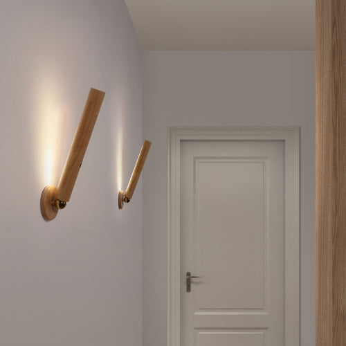 Applique murale moderne en bois rotatif 360° Unix - vue 5 sur 8