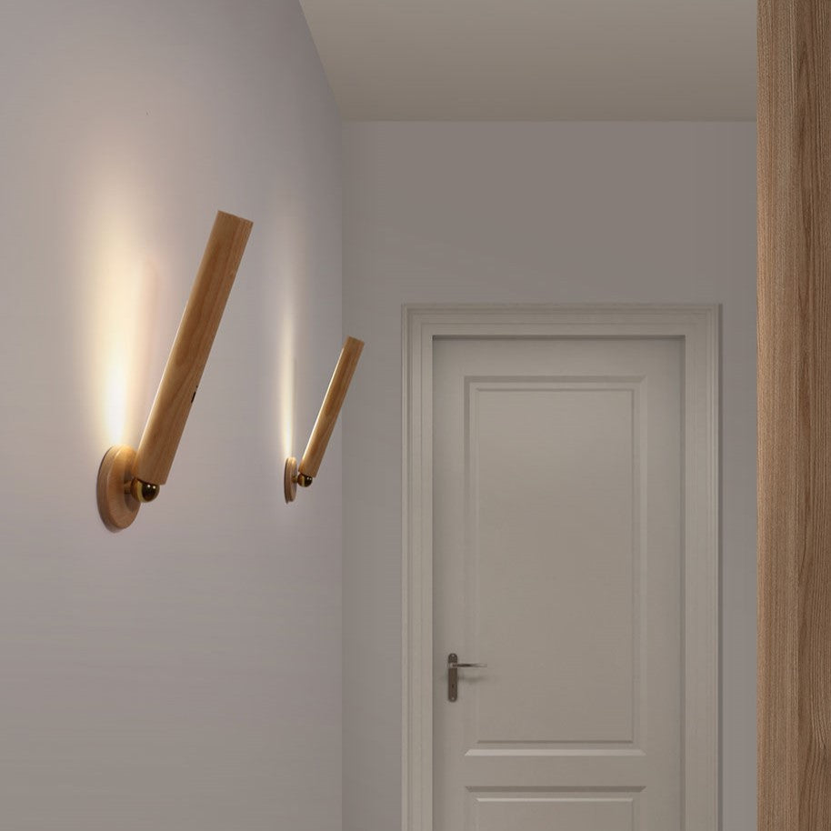 Applique murale moderne en bois rotatif 360° Unix - vue 4 sur 8