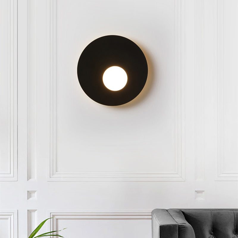 Applique murale design LED en métal rond Levy - vue 3 sur 8