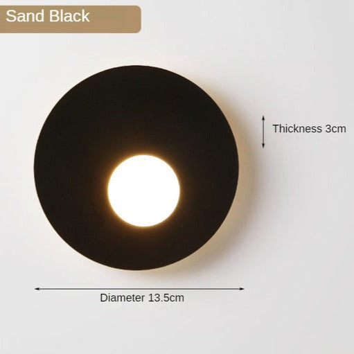 Applique murale design LED en métal rond Levy - vue 6 sur 8