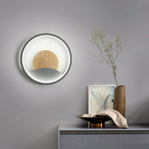 Applique murale design LED ronde avec anneau lumineux Globe - vue 5 sur 9