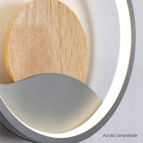 Applique murale design LED ronde avec anneau lumineux Globe - vue 8 sur 9