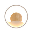 Applique murale design LED ronde avec anneau lumineux Globe