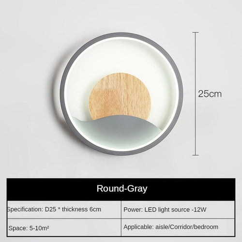 Applique murale design LED ronde avec anneau lumineux Globe - vue 10 sur 9