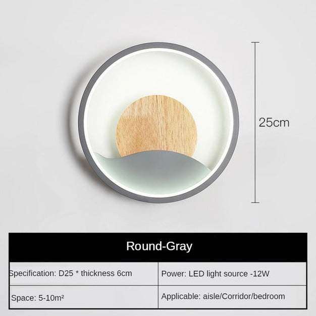 Applique murale design LED ronde avec anneau lumineux Globe - vue 9 sur 9
