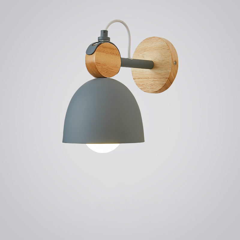 Applique murale moderne avec support en bois nordic Lyra - vue 7 sur 9