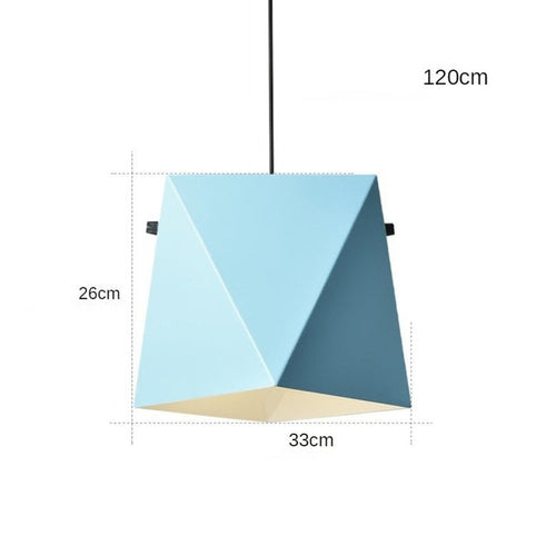 Suspension design LED avec abat-jour en métal coloré Alana - vue 10 sur 10