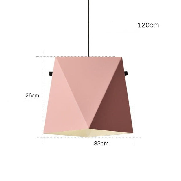 Suspension design LED avec abat-jour en métal coloré Alana - vue 8 sur 10