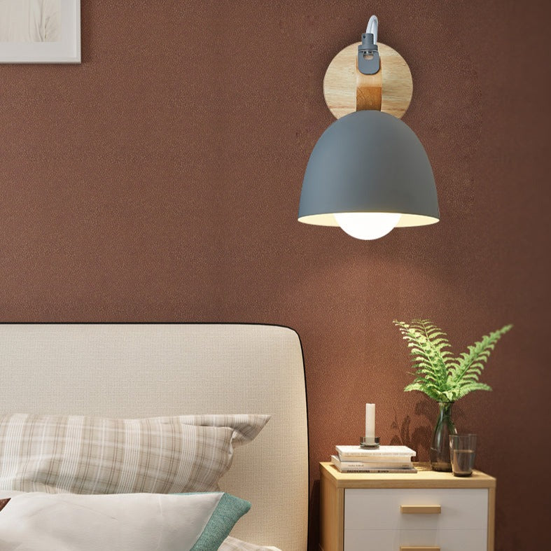 Applique murale moderne avec support en bois nordic Lyra - vue 3 sur 9
