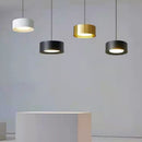 Suspension moderne LED cylindre court et métallique Reese