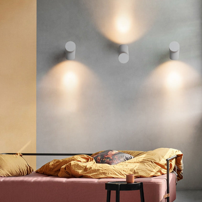 Applique murale design LED cylindrique en métal Zion - vue 4 sur 9