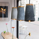 Suspension design LED avec abat-jour en ciment Marta