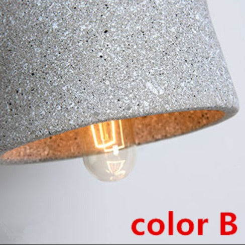 Suspension design LED avec abat-jour en ciment Marta - vue 7 sur 9