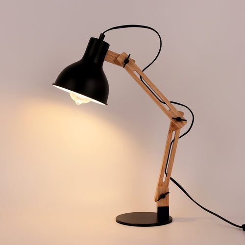 Lampe de bureau moderne en bois articulée Vaz - vue 4 sur 8