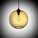 Suspension design en boule de verre (plusieurs couleurs)