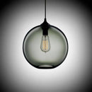 Suspension design en boule de verre (plusieurs couleurs)