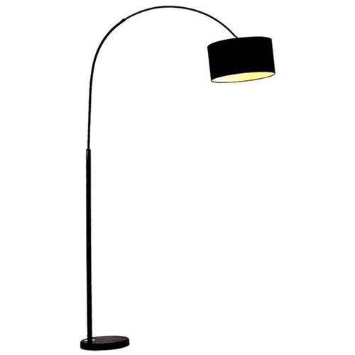 Lampadaire moderne abat-jour arrondi en tissu Steel - vue 5 sur 5