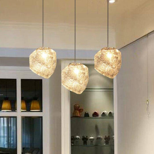 Suspension design LED en forme de pierre cristal Light - vue 2 sur 6