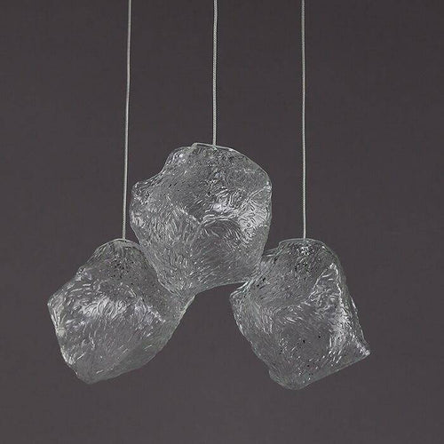 Suspension design LED en forme de pierre cristal Light - vue 5 sur 6