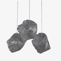 Suspension design LED en forme de pierre cristal Light