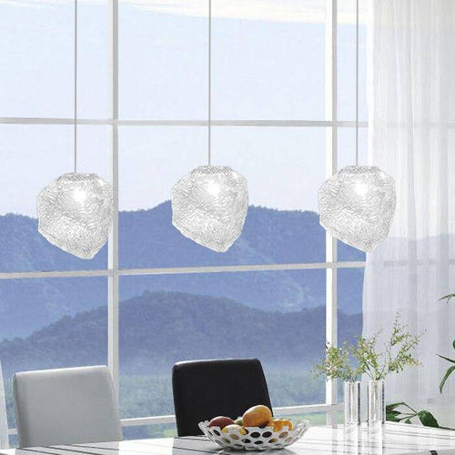 Suspension design LED en forme de pierre cristal Light - vue 3 sur 6