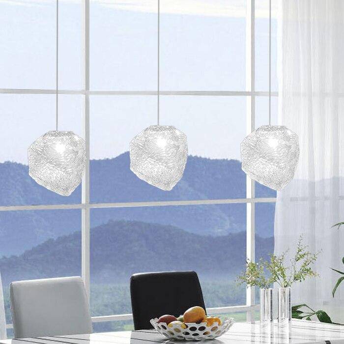 Suspension design LED en forme de pierre cristal Light - vue 3 sur 6