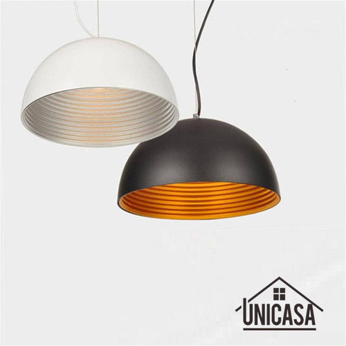 Suspension design LED avec abat-jour arrondi en métal style Island - vue 5 sur 7
