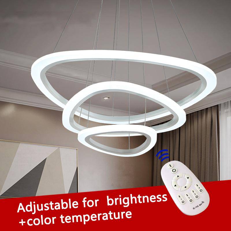 Lustre LED Luxury Ring télécommandé - vue 3 sur 5