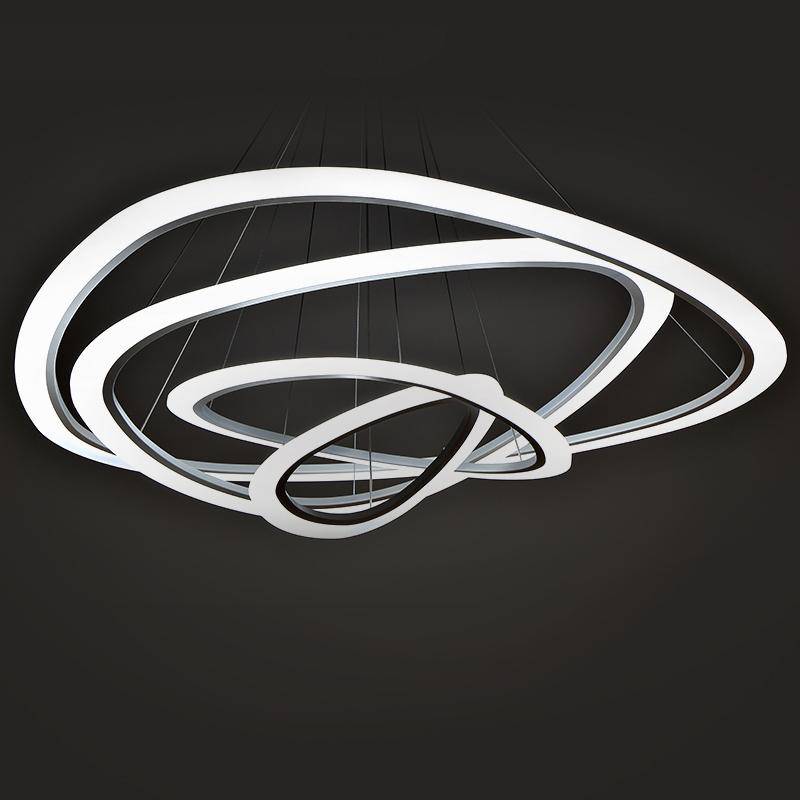 Lustre LED Luxury Ring télécommandé - vue 4 sur 5