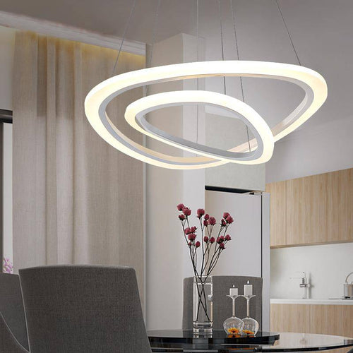 Lustre LED Luxury Ring télécommandé - vue 2 sur 5