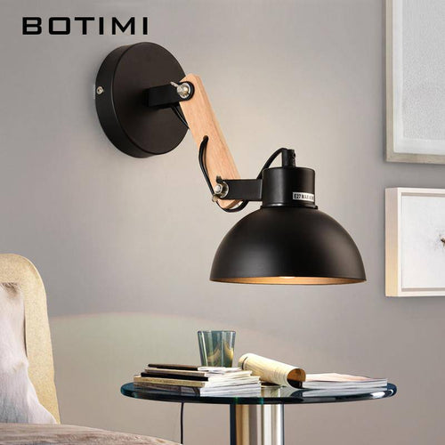 Applique design en bois et métal ajustable Sconce - vue 3 sur 4