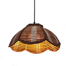 Suspension ondulée en bambou Asian