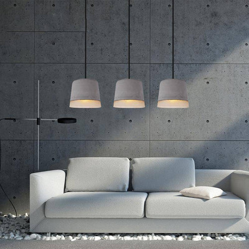 Suspension design en ciment LUCKYLED - vue 2 sur 2
