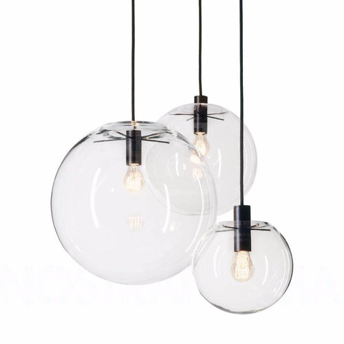 Suspension en verre chromé Nordic Globe - vue 3 sur 5