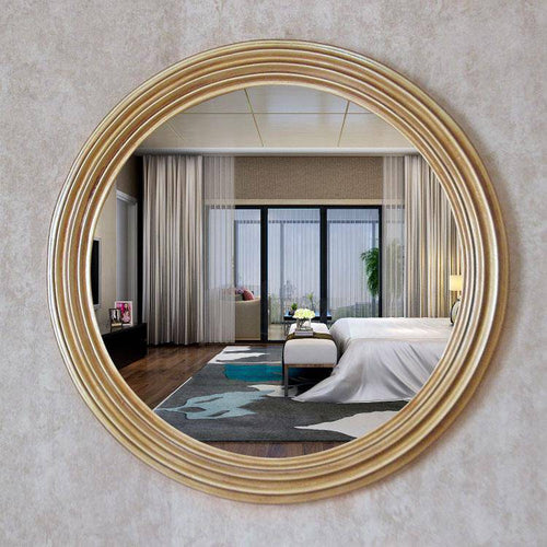 Grand miroir mural rond 68cm rétro American - vue 2 sur 4