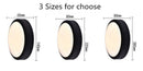 Plafonnier extérieur LED rond noir Flat (plusieurs tailles)