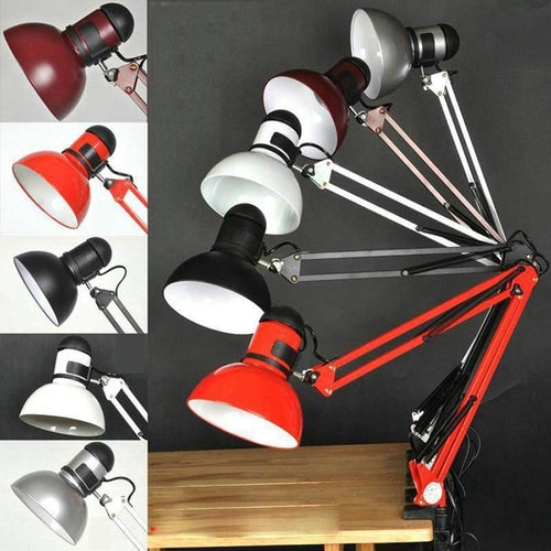Lampe de bureau avec bras articulé de qualité (noir, blanc ou rouge) - vue 2 sur 3