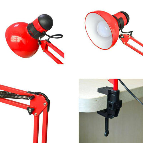 Lampe de bureau avec bras articulé de qualité (noir, blanc ou rouge) - vue 3 sur 3