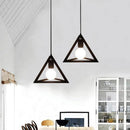 Suspension design en triangle de différentes couleurs