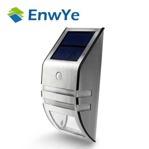Applique extérieur solaire chromée Enwye - vue 2 sur 3
