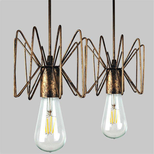 Suspension design dorée à LED ajustable Classic Retro - vue 3 sur 7