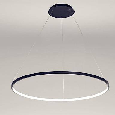 Lustre LED cercle suspendu design 80cm - vue 3 sur 6