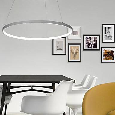 Lustre LED cercle suspendu design 80cm - vue 2 sur 6