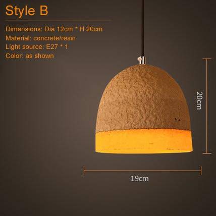 Suspension en céramique terre cuite Concrete - vue 5 sur 27
