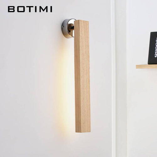 Applique design à LED rectangulaire en bois Creative - vue 3 sur 6