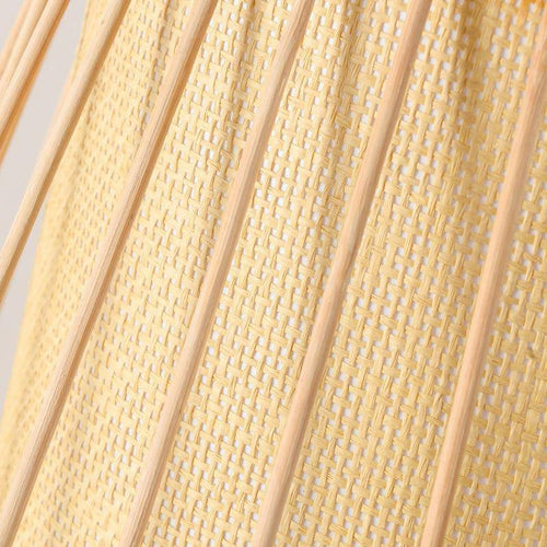 Lampadaire en bois bambou style japonais - vue 5 sur 6