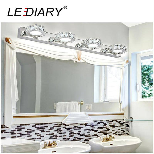 Applique murale LED pour tableau et miroir avec spot rond en cristal LEDIARY - vue 2 sur 2