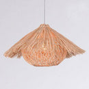 Suspension conique en rotin bambou